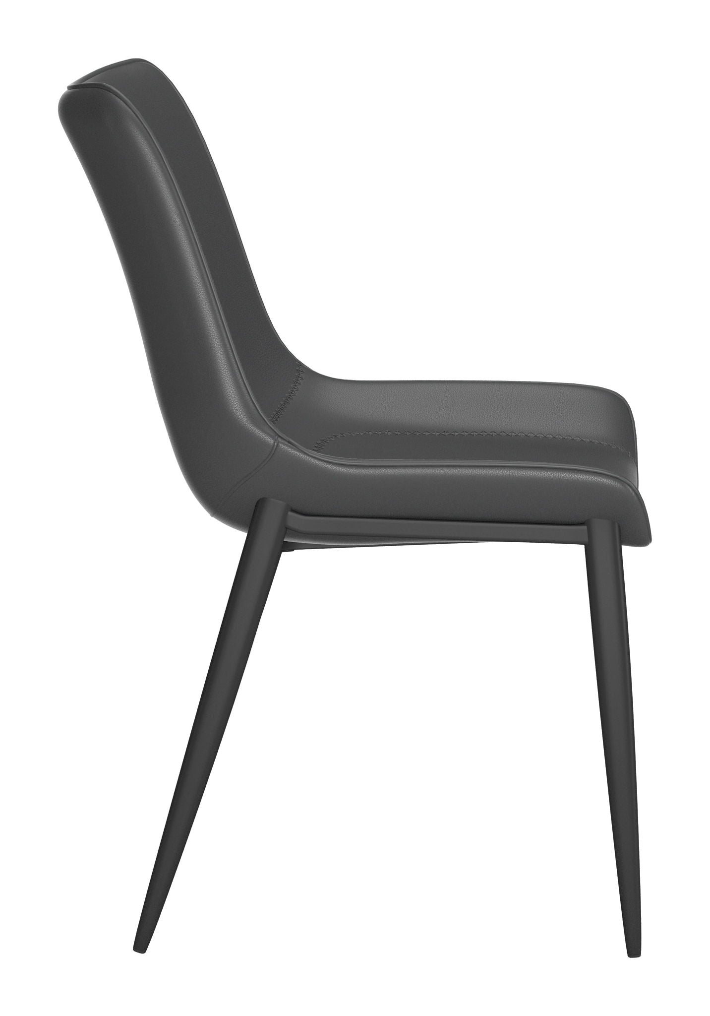 Magnus - Chaise de salle à manger (lot de 2) - Noir
