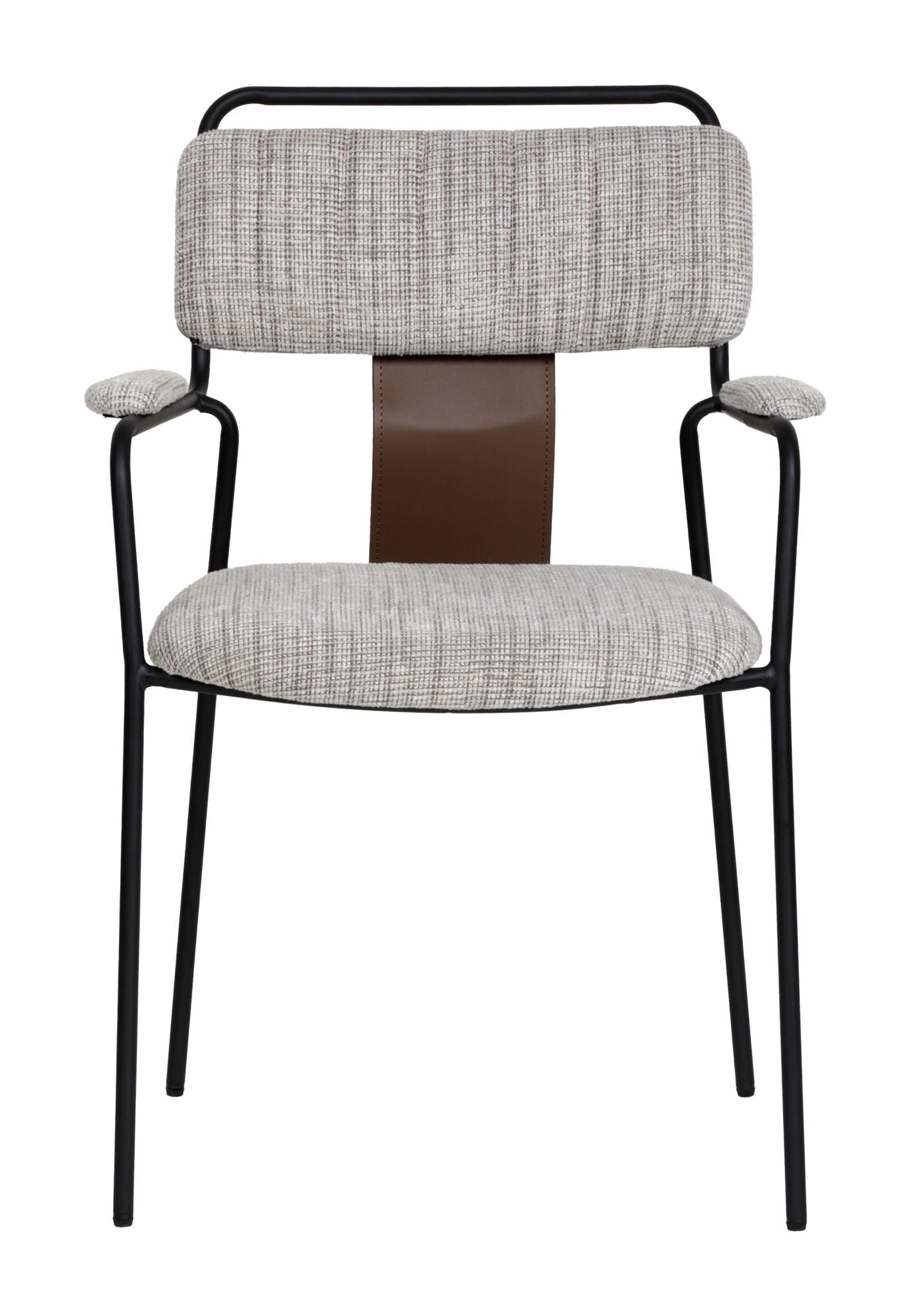 Couva - Chaise de salle à manger (lot de 2) - Tweed gris