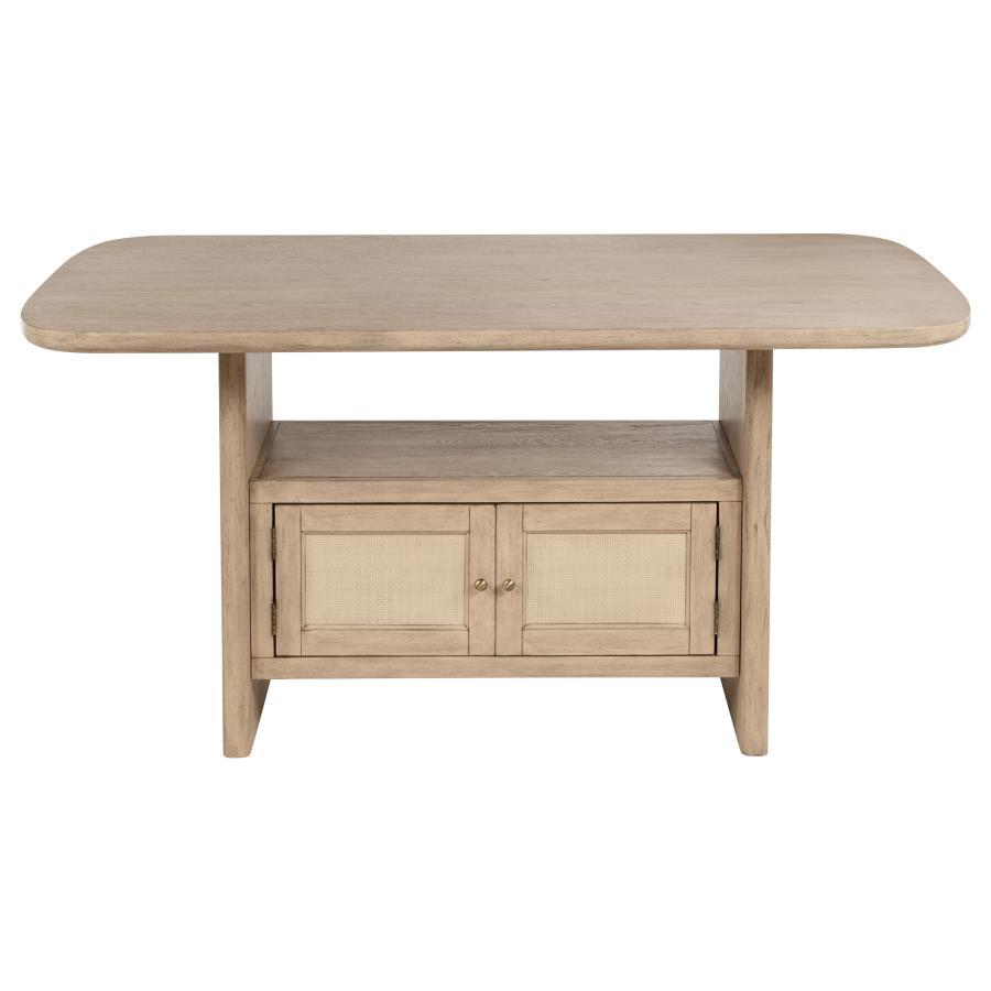 Kailani - Ensemble de salle à manger en bois à hauteur de comptoir