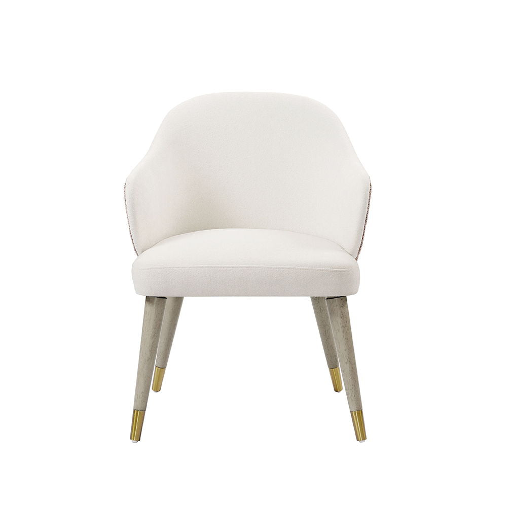 Charity - Chaise d'appoint (lot de 2) - Chêne gris