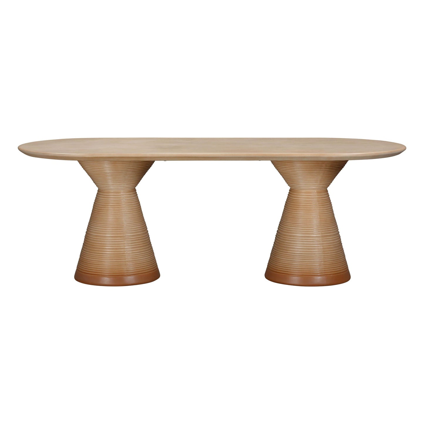 Fassa - Table à manger ovale d'intérieur/extérieur - Terre cuite
