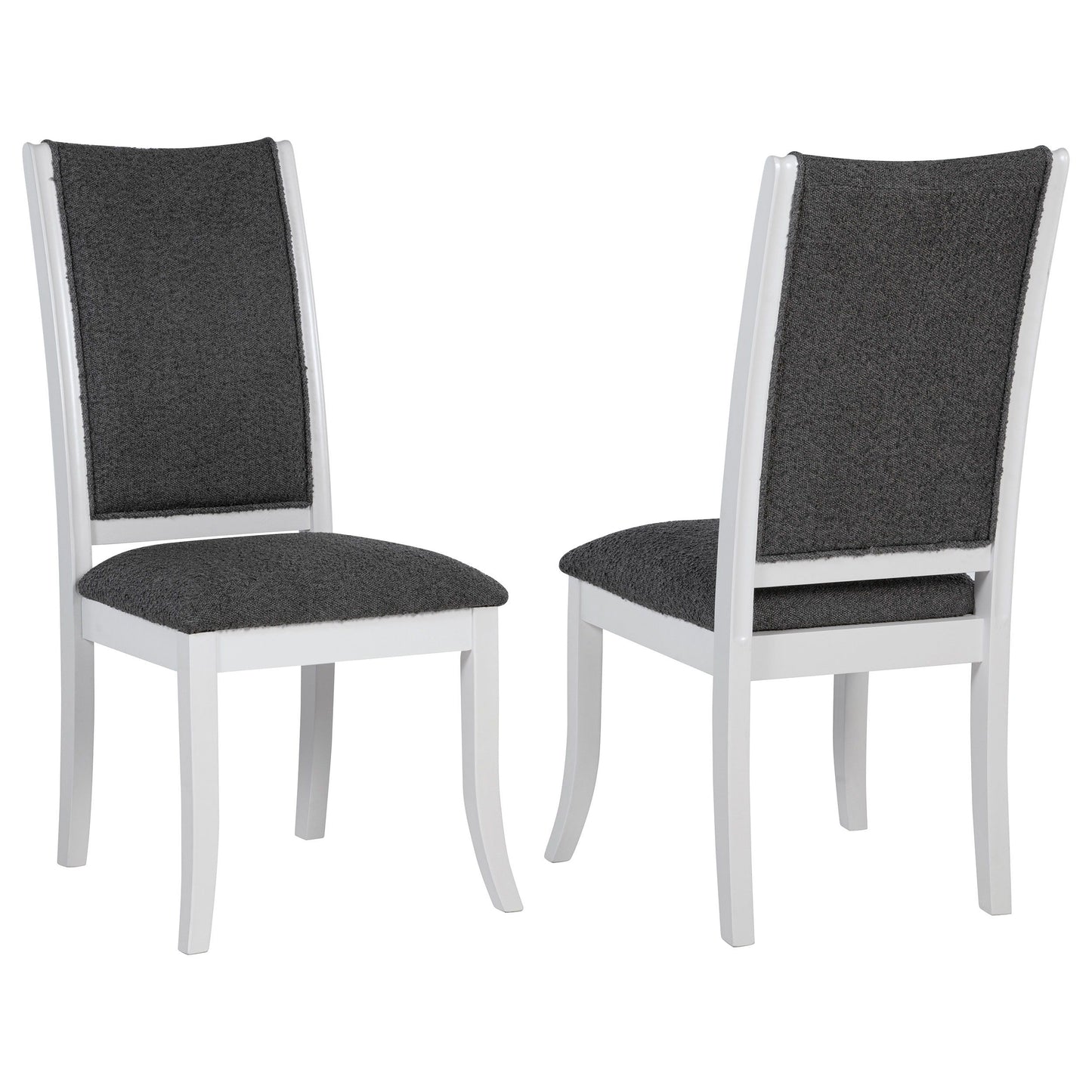 Judd - Chaise de salle à manger rembourrée (lot de 2) - Blanc perle