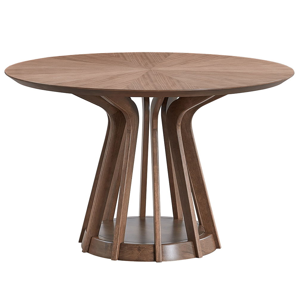 Seda - Table à manger ronde - Noyer