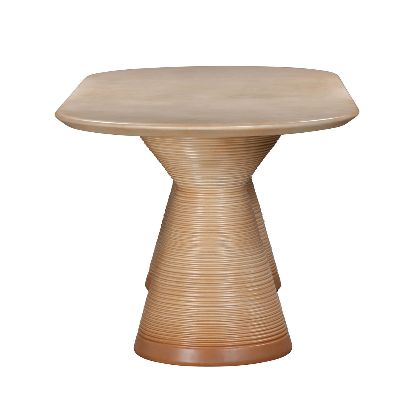 Fassa - Table à manger ovale d'intérieur/extérieur - Terre cuite