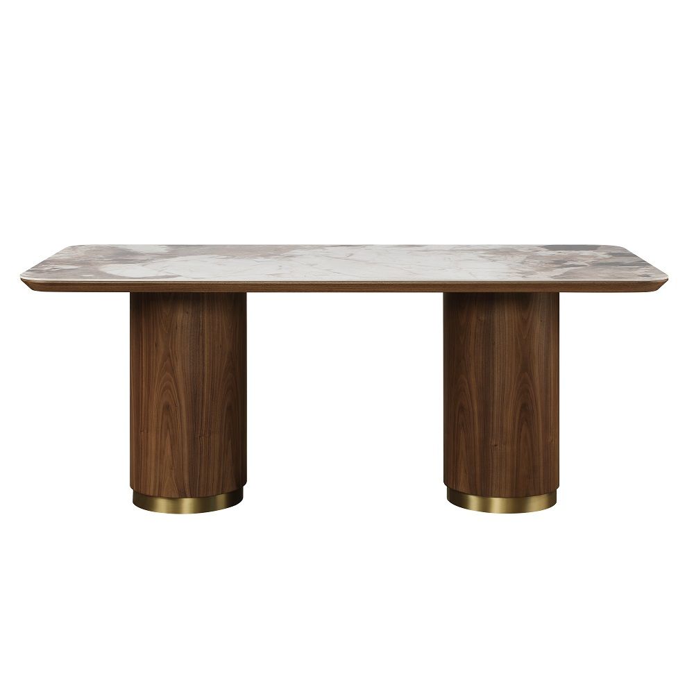 Willene - Table à manger avec plateau en céramique