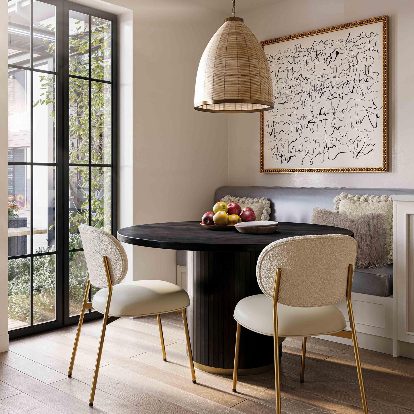 Chelsea - Table à manger ronde en bois de frêne
