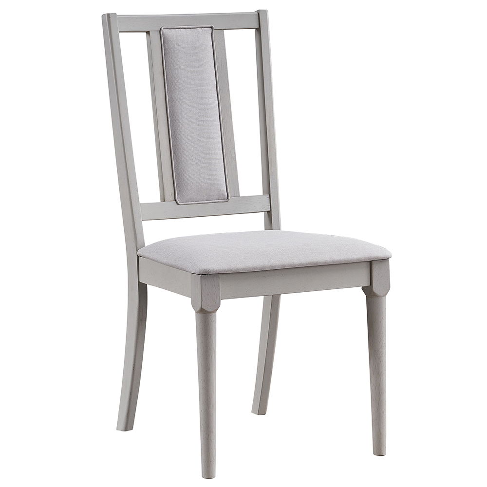 Marta - Chaise d'appoint (lot de 2) - Lin beige et naturel
