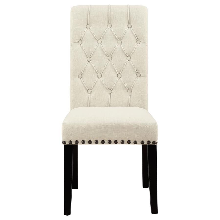 Alana - Chaise de salle à manger rembourrée en tissu