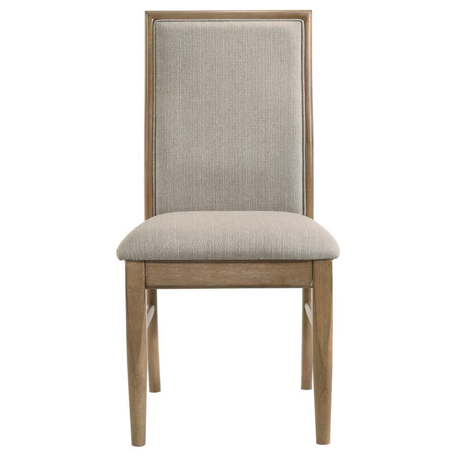 Adina - Chaise de salle à manger rembourrée (lot de 2) - Orge
