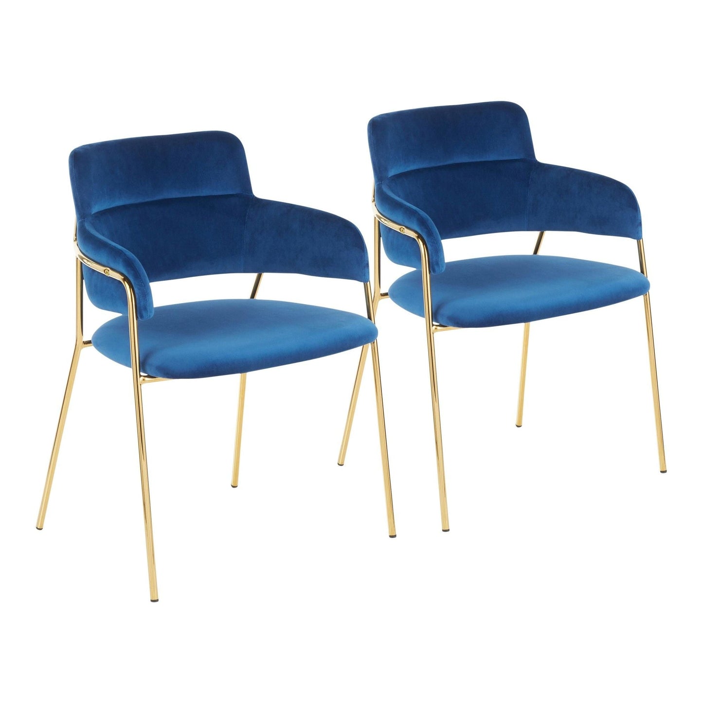 Napoli - Chaise - Métal doré (Lot de 2)