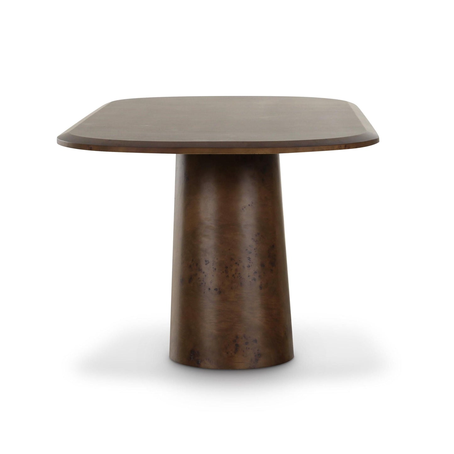 Table à manger ovale Gladyss 87 - Marron