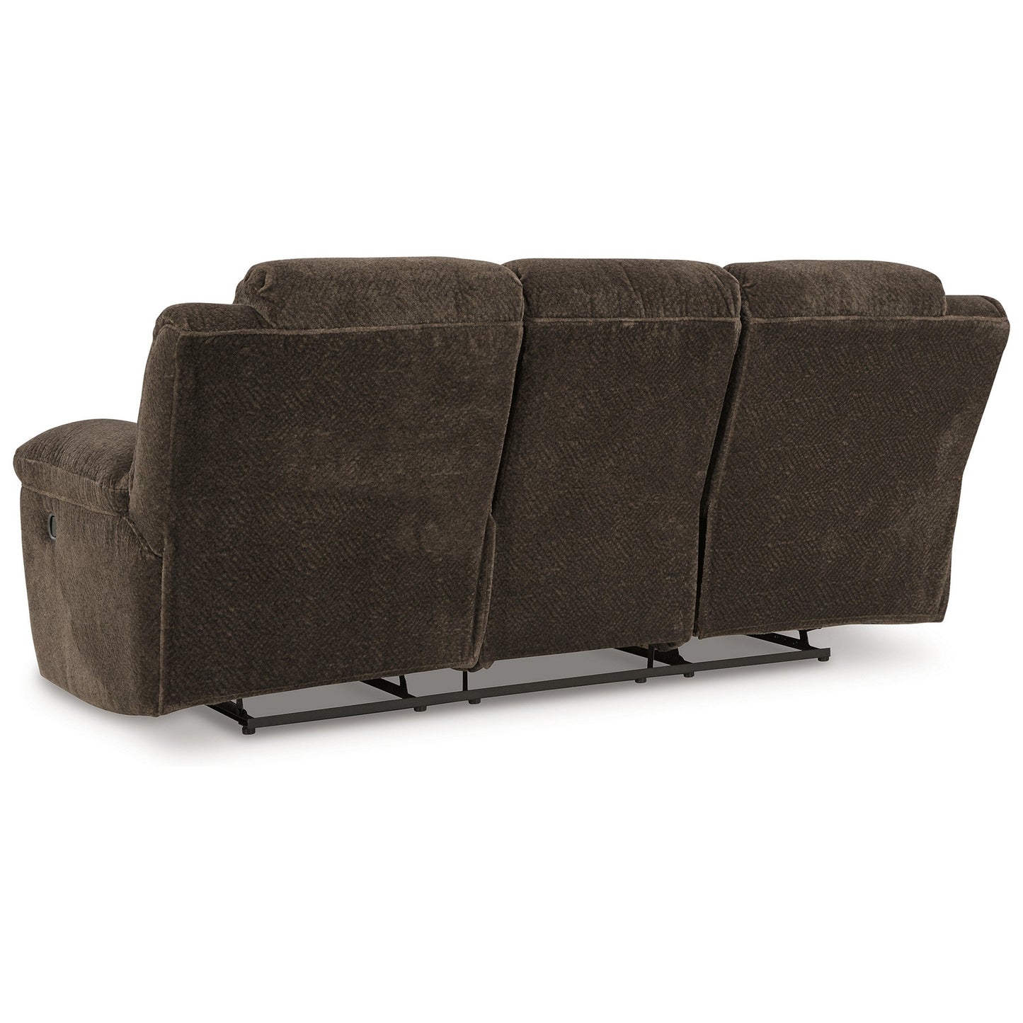 Briar Manual Reclining Sofa Brown Polyester, Pillow Top Arms, 91 Inch