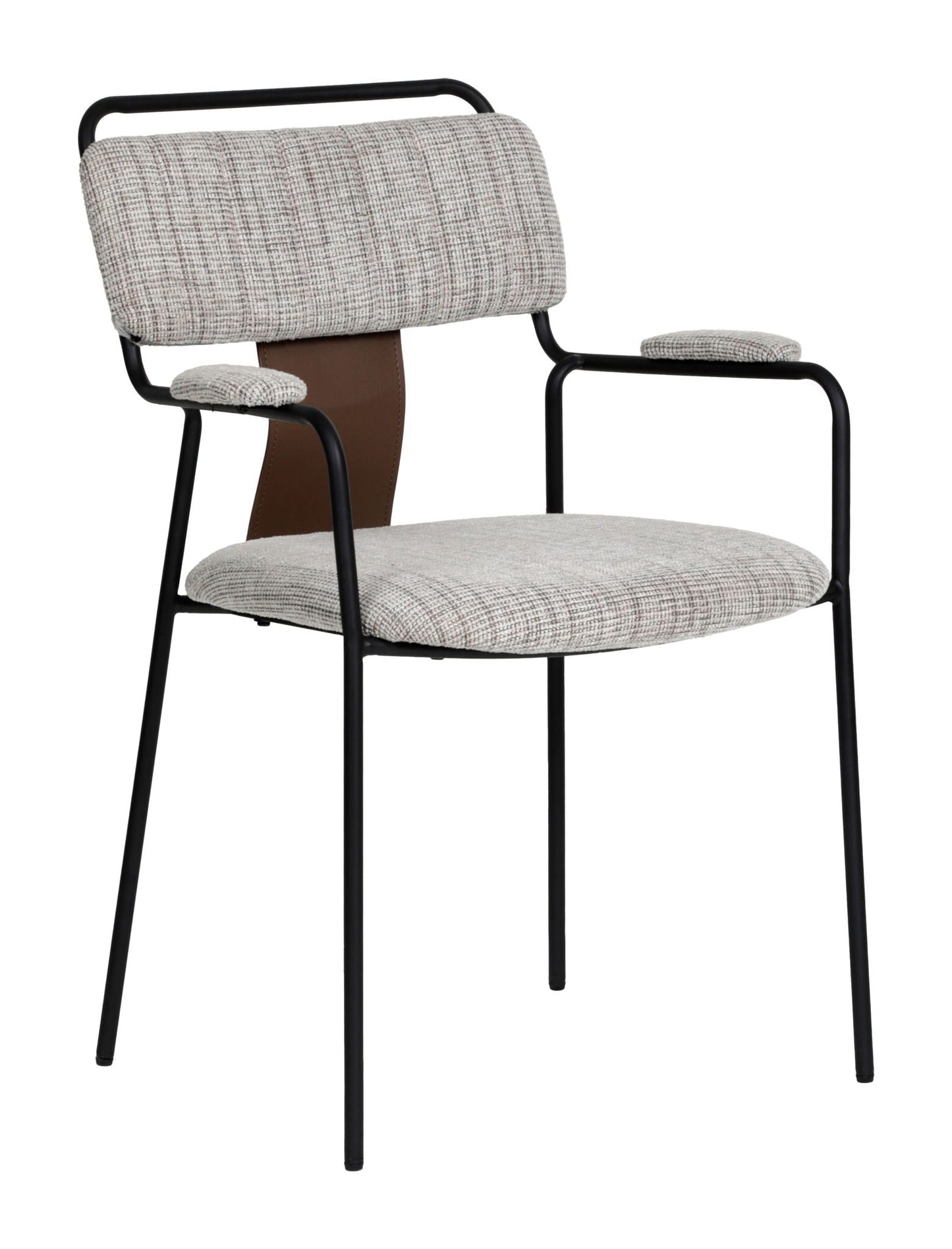 Couva - Chaise de salle à manger (lot de 2) - Tweed gris