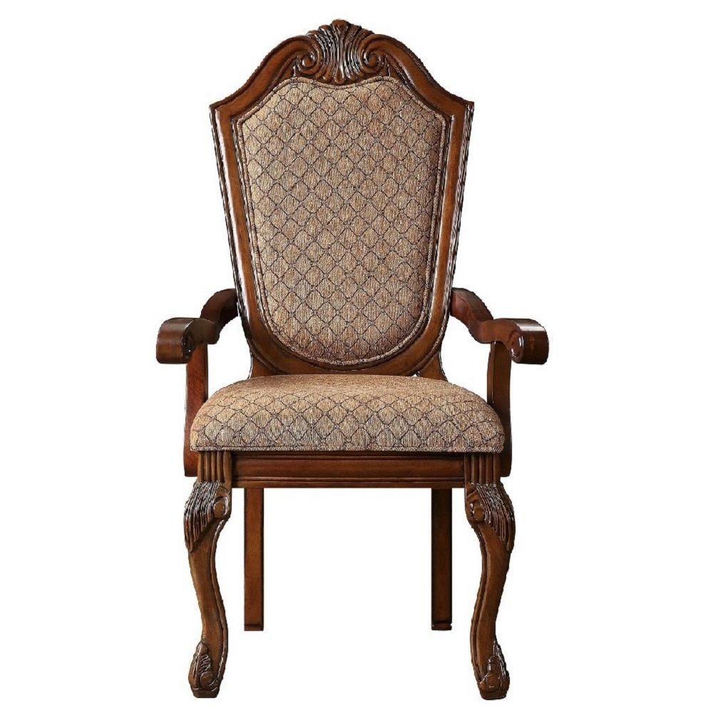 Chateau De Ville - Fauteuil en tissu (lot de 2) - Cerisier