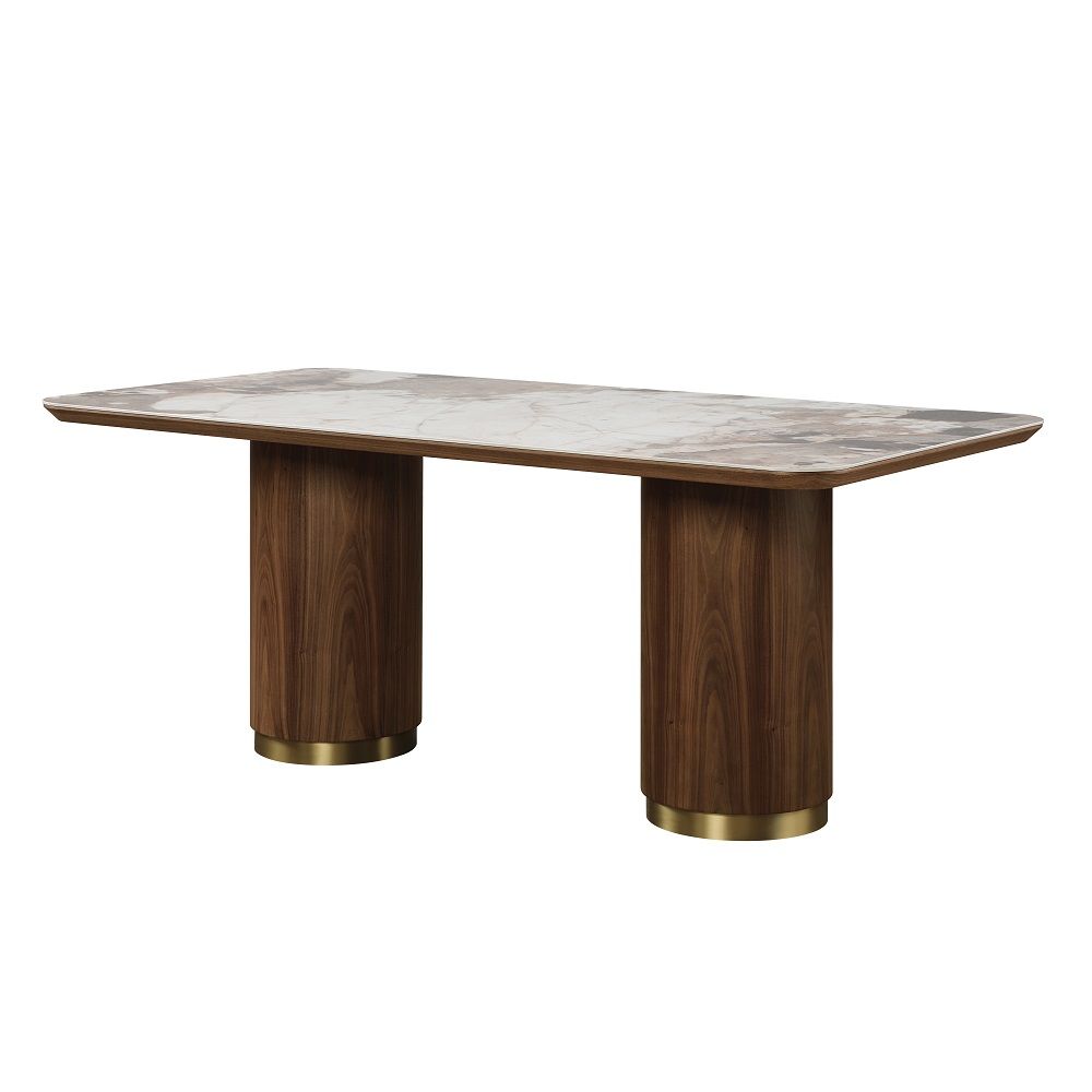 Willene - Table à manger avec plateau en céramique