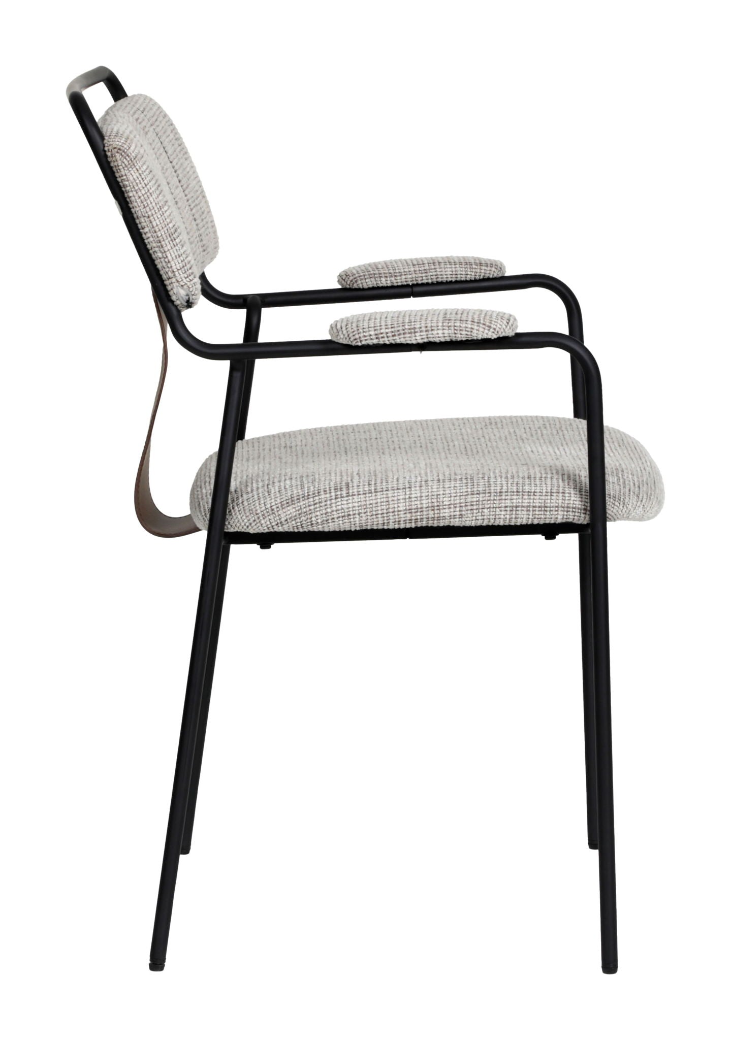 Couva - Chaise de salle à manger (lot de 2) - Tweed gris