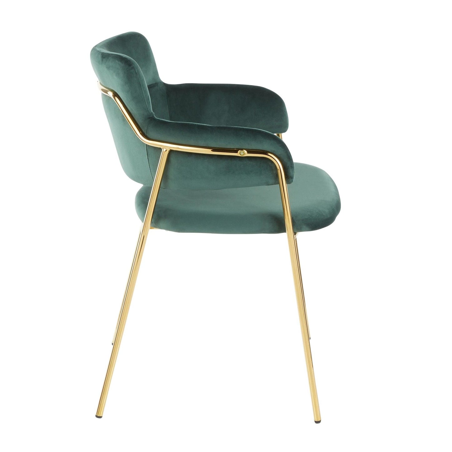 Napoli - Chaise - Métal doré (Lot de 2)