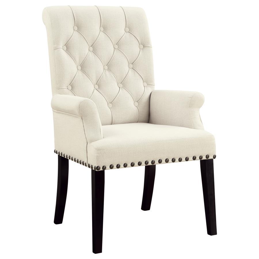 Alana - Chaise de salle à manger rembourrée en tissu