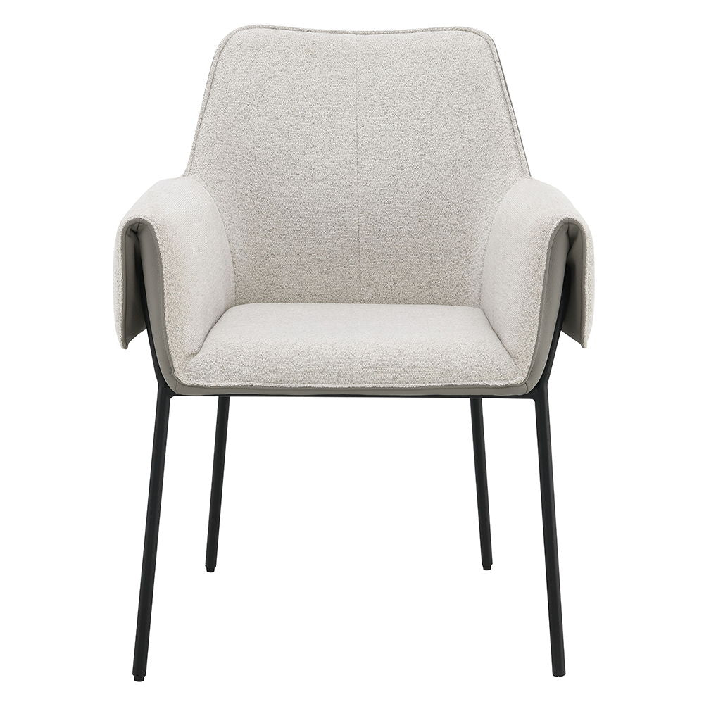 Jirina - Fauteuil (lot de 2) - Chenille beige