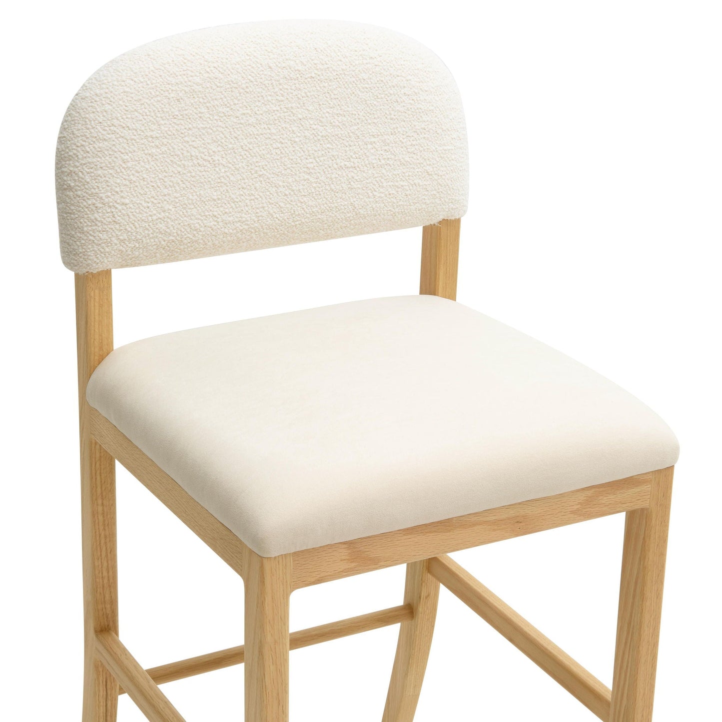 Calla - Tabouret de comptoir en velours performant