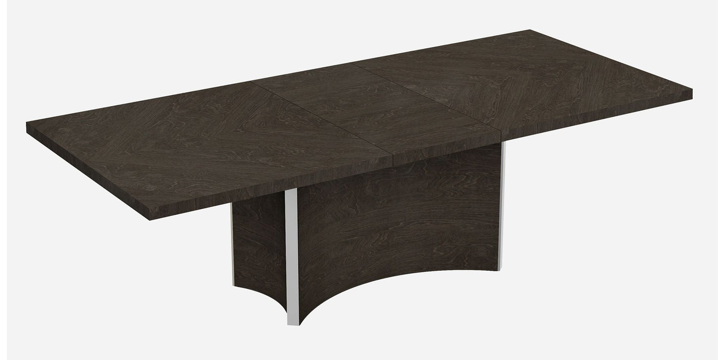 D845 - Ensemble table à manger et 6 chaises - Gris
