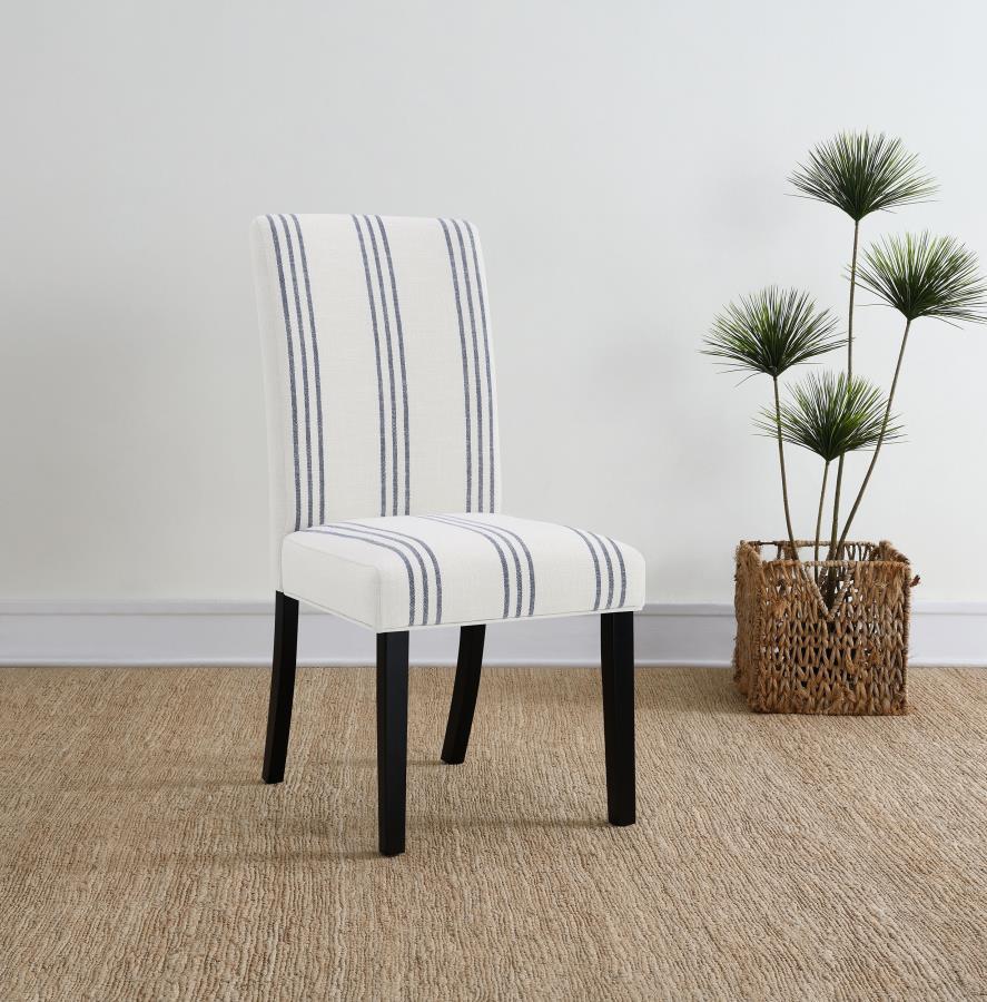 Herran - Chaise de salle à manger rembourrée (lot de 2) - Beige
