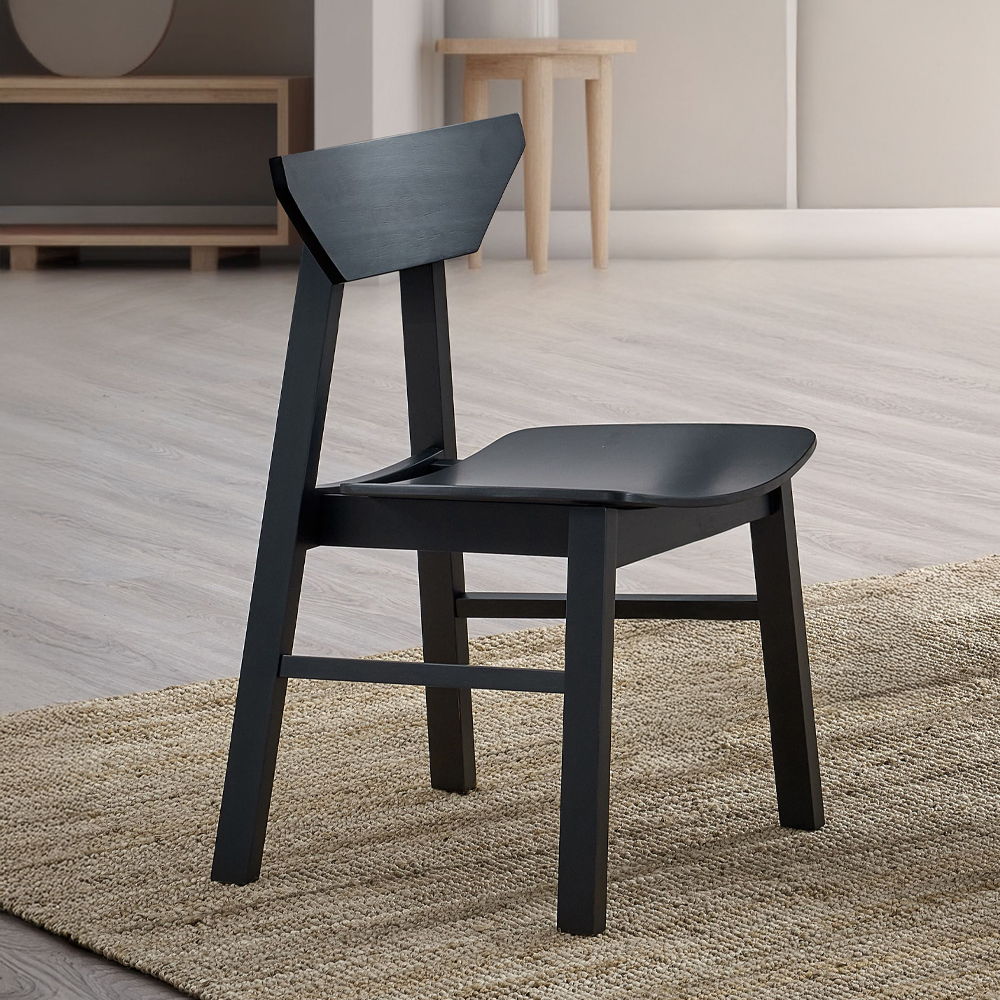 Briar - Chaise d'appoint (lot de 4) - Noir