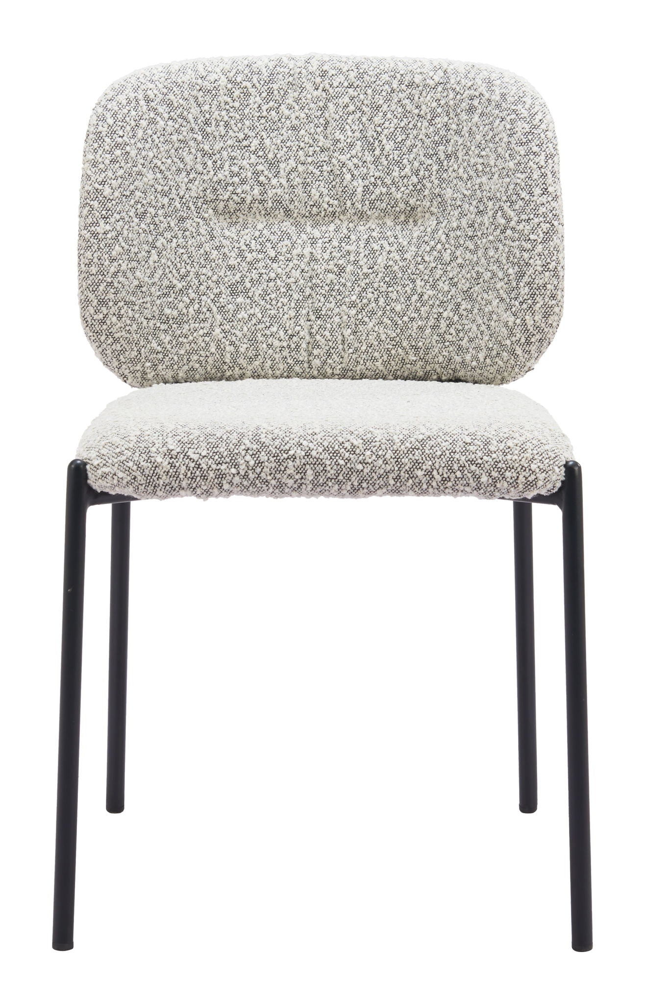Plat - Chaise de salle à manger (lot de 2) - Gris