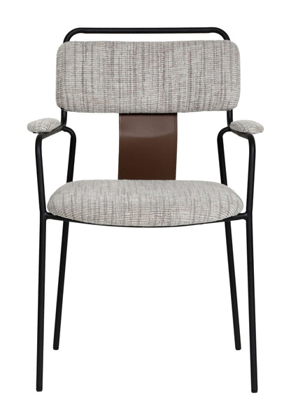 Couva - Chaise de salle à manger (lot de 2) - Tweed gris