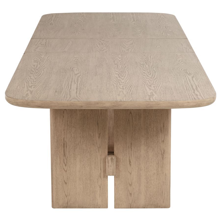 Kailani - Ensemble de salle à manger en bois 10 pièces avec buffet - Chêne beige