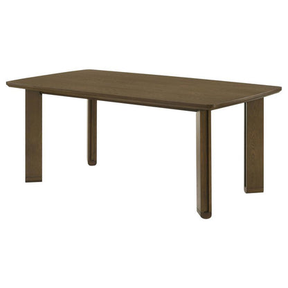Ottowa - Table à manger rectangulaire en bois - Marron