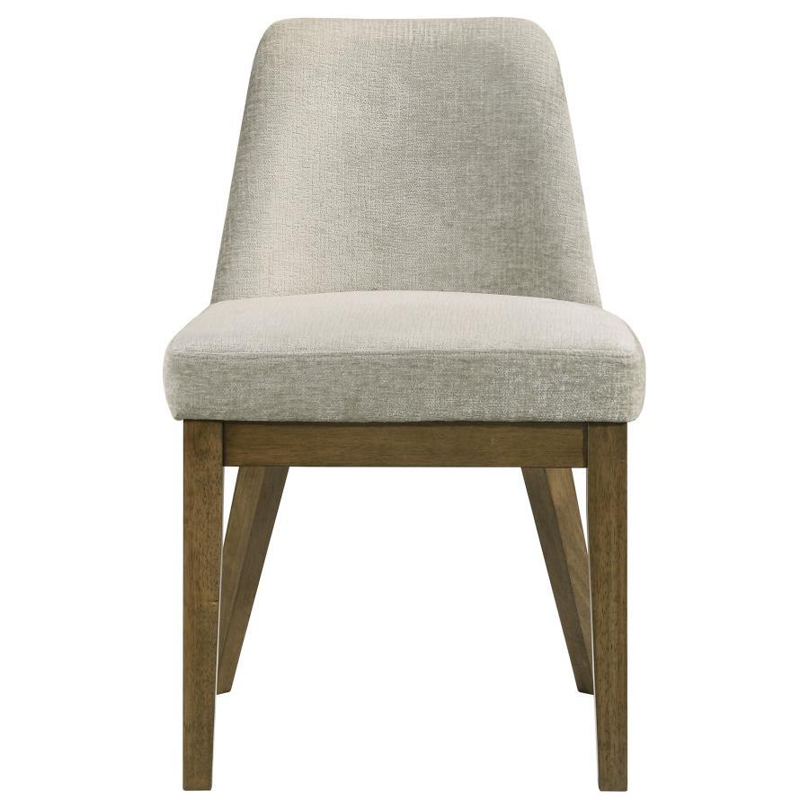 Castlewood - Chaise de salle à manger rembourrée (lot de 2) - Chêne brun