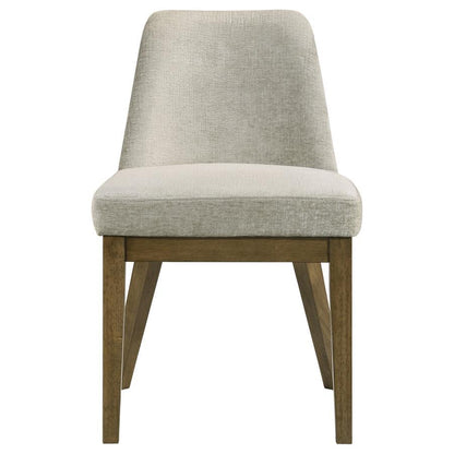 Castlewood - Chaise de salle à manger rembourrée (lot de 2) - Chêne brun