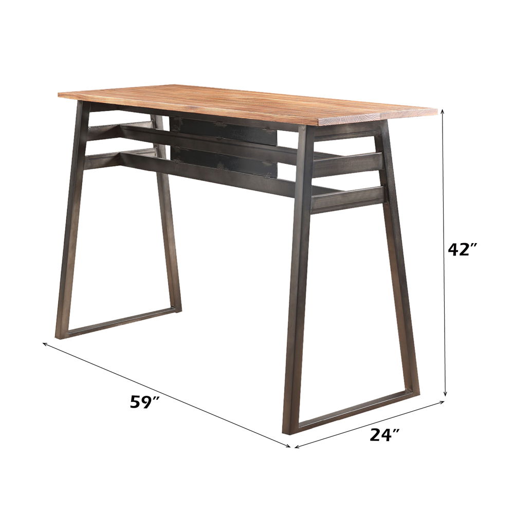 Scarus - Table de bar - Naturel et bronze