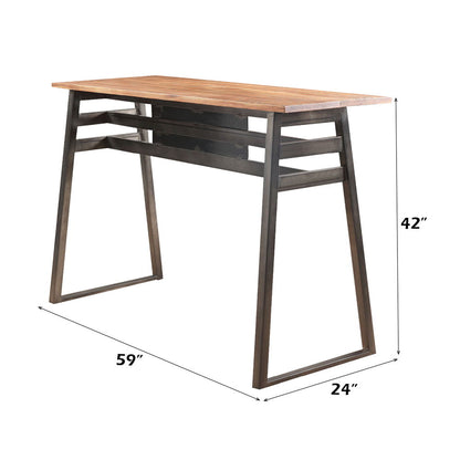 Scarus - Table de bar - Naturel et bronze