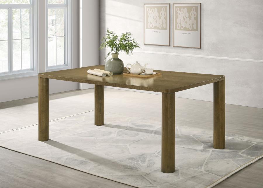 Castlewood - Table à manger rectangulaire en bois - Chêne brun