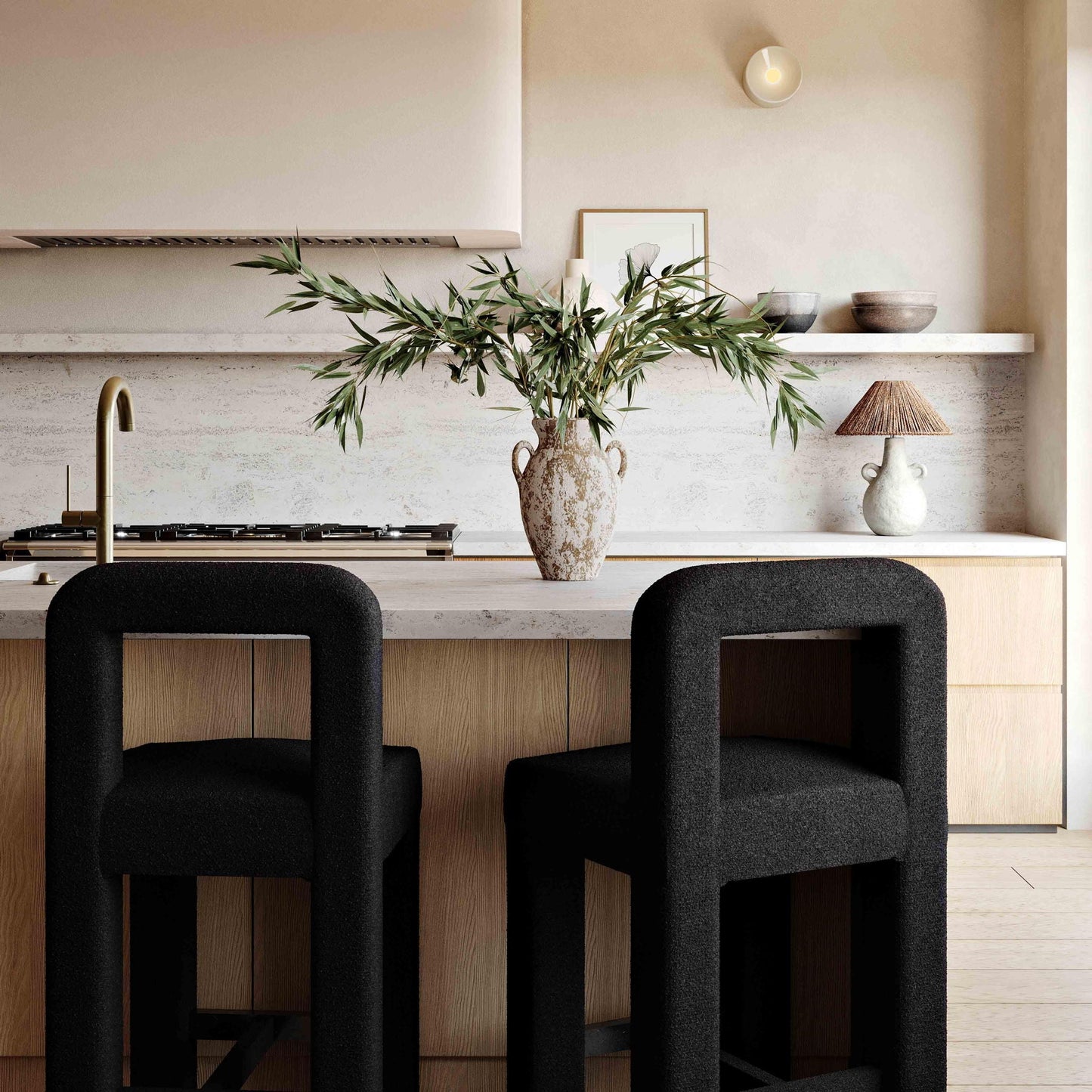 Hazel - Tabouret de comptoir Boucle