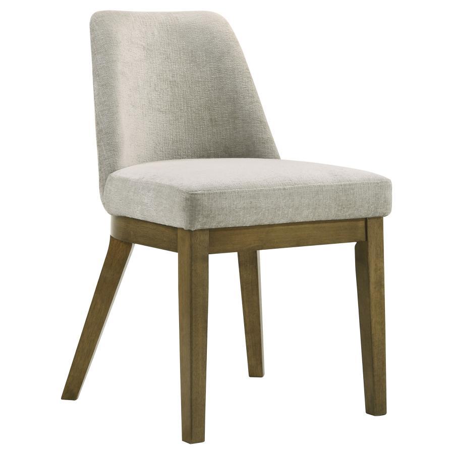 Castlewood - Chaise de salle à manger rembourrée (lot de 2) - Chêne brun