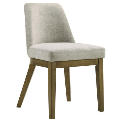 Castlewood - Chaise de salle à manger rembourrée (lot de 2) - Chêne brun