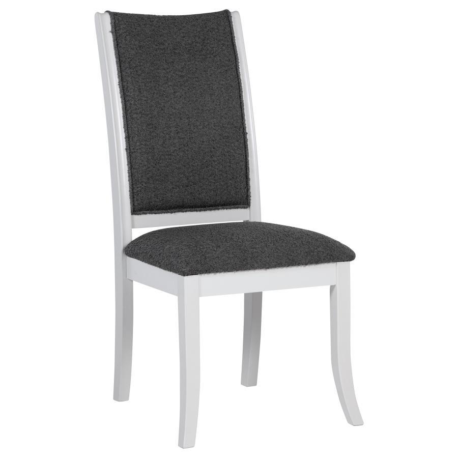Judd - Chaise de salle à manger rembourrée (lot de 2) - Blanc perle