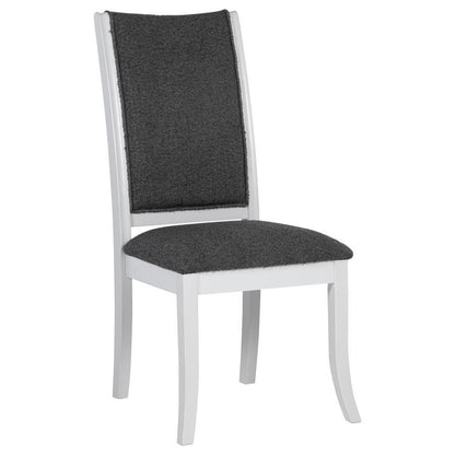 Judd - Chaise de salle à manger rembourrée (lot de 2) - Blanc perle