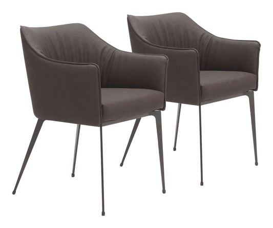 Belmont - Chaise de salle à manger (lot de 2) - Marron