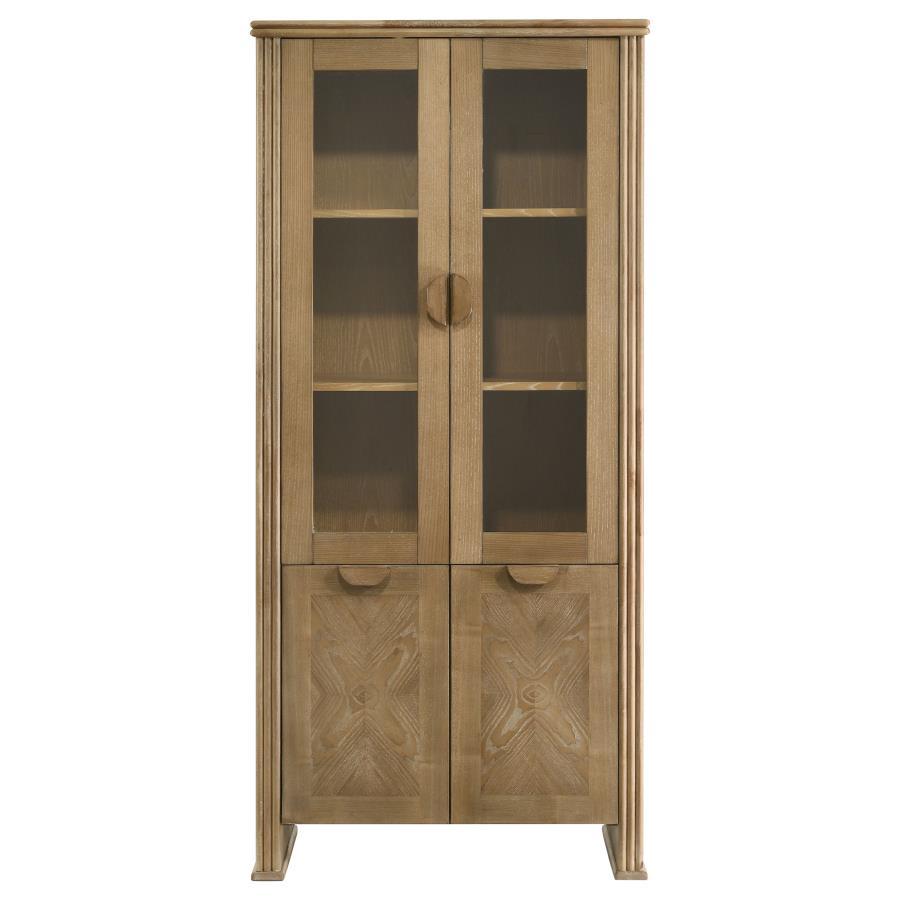 Adina - Vitrine haute - Marron clair vieilli
