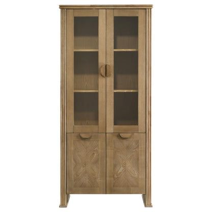 Adina - Vitrine haute - Marron clair vieilli