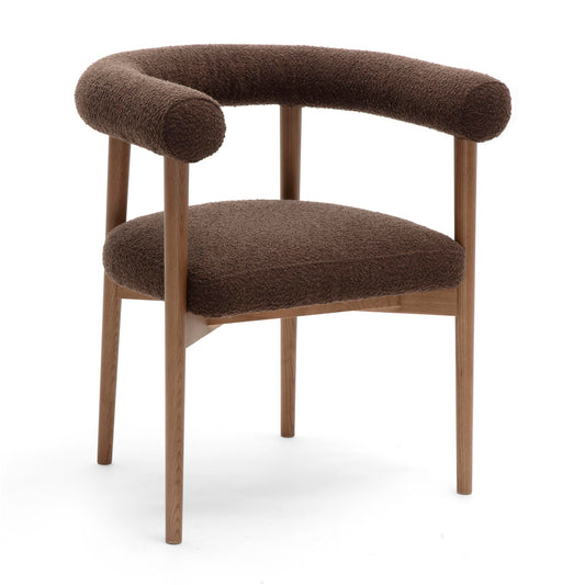 Spara - Chaise de salle à manger Performance Boucle - Brun chocolat