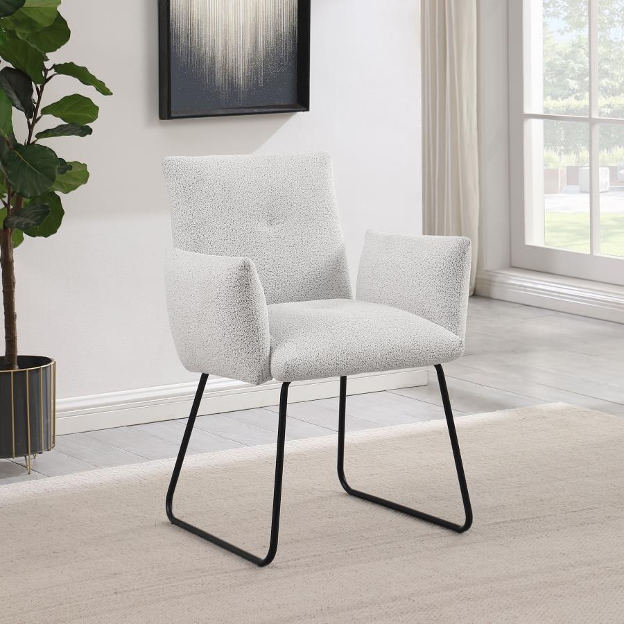 Ackland - Chaise de salle à manger rembourrée (lot de 2) - Gris clair