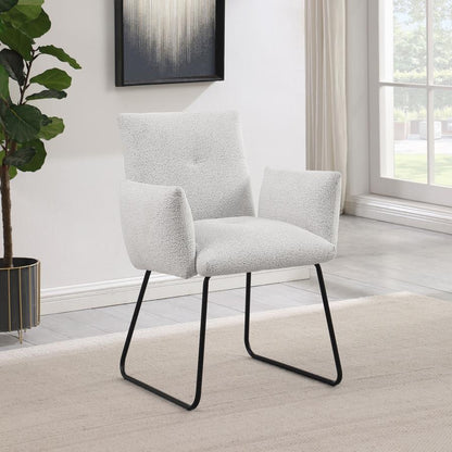 Ackland - Chaise de salle à manger rembourrée (lot de 2) - Gris clair