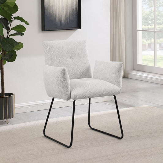 Ackland - Chaise de salle à manger rembourrée (lot de 2) - Gris clair