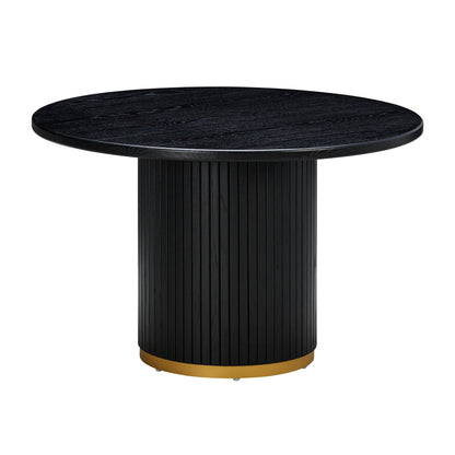 Chelsea - Table à manger ronde en bois de frêne