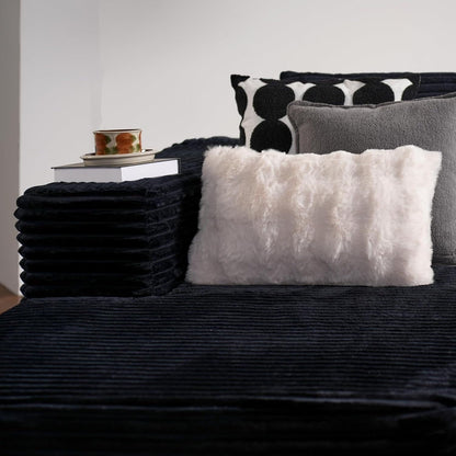 104 L-Shape Cloud Sectional Sofa - Modular Deep Seat Couch for Living Room & Bedroom, No Assembly